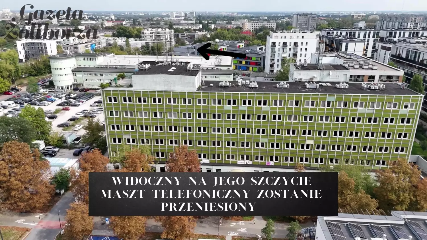 Wkrótce zburzą biurowiec przy Przasnyskiej 6a – Zobacz wideo z drona